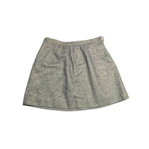 J.Crew Gray Tweed Mini Skirt Women's Size 4